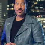 American Idol Lionel Richie Leather Blue Jacket