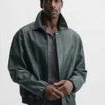 Andre Richardson Green Leather Jacket
