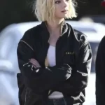Anya Taylor-Joy Lucky Black Bomber Jacket