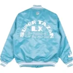 Bad Bunny x Super Tazón Blue Starter Jacket Back