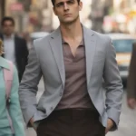 Berlin Pedro Alonso Gray Blazer