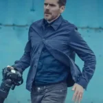 Betrayal S01 Shaun Evans Blue Cotton Jacket