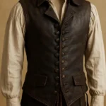 Captain Jack Sparrow Brown Leather Vest