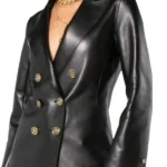 Celeste Baker The Lincoln Lawyer Black Leather Blazer