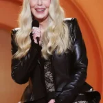 Cher Grammy Awards Black Leather Jacket