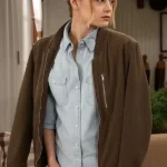 Claire Grace The Young and the Restless Brown Bomber Jacket