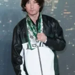 Crime 101 Event Ormon Black & White Leather Jacket