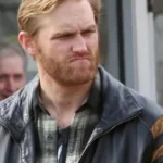Disclosure Day Wyatt Russell Black Leather Jacket