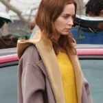 Emily Blunt Disclosure Day Grey Coat