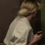 Fck Valentines Day Virginia Gardner Beige Jacket Back
