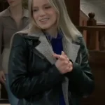 General Hospital 2025 Lulu Spencer Leather Black Jacket
