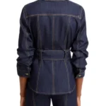 General Hospital Cynthia Watros Denim Belted Jacket Back
