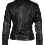 General Hospital Lulu Spencer Black Leather Jacket Back
