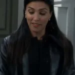 General Hospital Nazneen Contractor Black Shearling Coat