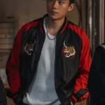 Gold Land Kim Sung-cheol Red And Black Varsity Jacket