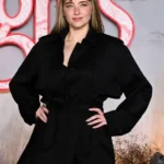 Haley Bennett Wuthering Heights UK Premiere Wool Coat