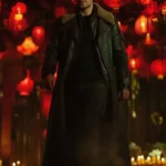 Highlander Henry Cavill Black Shearling Leather Coat