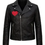 His and Hers Valentine Men Black Leather Jacket