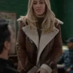 Josslyn Jacks General Hospital Brown Leather Jacket