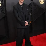 Justin Bieber Grammy Awards 2026 Black Blazer
