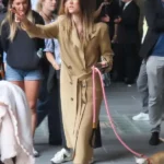 Kaley Cuoco Vanished Brown Coat