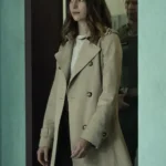 Kayla Craig Cross Long Beige Coat