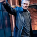 Late Night With Seth Meyers Liam Neeson Black Leather Blazer