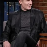Late Night With Seth Meyers Liam Neeson Leather Black Blazer