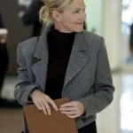 Law and Order SVU Amanda Rollins Grey Cropped Jacket