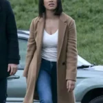 Luciane Buchanan The Night Agent Brown Coat