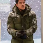 Marco Pigossi Brilliant Minds Green Puffer Jacket