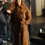 Margarita Levieva Daredevil Born Again Brown Long Coat