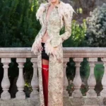 Margot Robbie Wuthering Heights Movie Promotion Long Coat