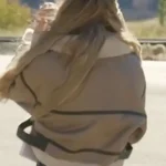 Mayci Neeley The Secret Lives of Mormon Wives Brown Leather Jacket Back