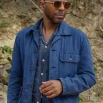 Mervin Wilson Death in Paradise Blue Cotton Jacket