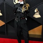 Miley Cyrus Grammy Awards 2026 Leather Black Jacket