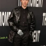 Moment 2026 Troye Sivan Black Leather Jacket