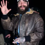 NY Post Malone Shearling Leather Jacket