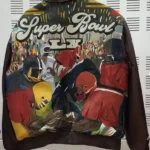 OBJ Super Bowl LX leather jacket Back