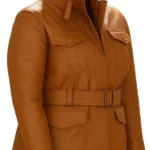 On Brand with Jimmy Fallon Emily Trent Brown Jacket