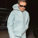 Paris Timothee Chalamet Hooded Grey Jacket