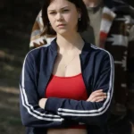 Shrinking Alice Navy Track Jacket