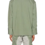 Shrinking Liz Green Army Shirt Jacket Back