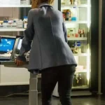 Silent Witness S21 Emilia Fox Blue Coat Back