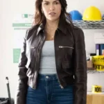 Sofia Pernas Tracker Leather Brown Jacket