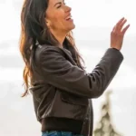 Sofia Pernas Tracker S03 Brown Leather Jacket