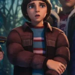 Stranger Things Tales from 85 Will Byers Brown Puffer Jacket