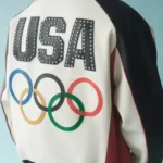 Team USA 2026 Leather Bomber Jacket Back