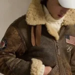 Team USA Shearling Brown Jacket