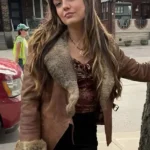 Tell Me Lies Emily Meade Fur Collar Leather Jacket